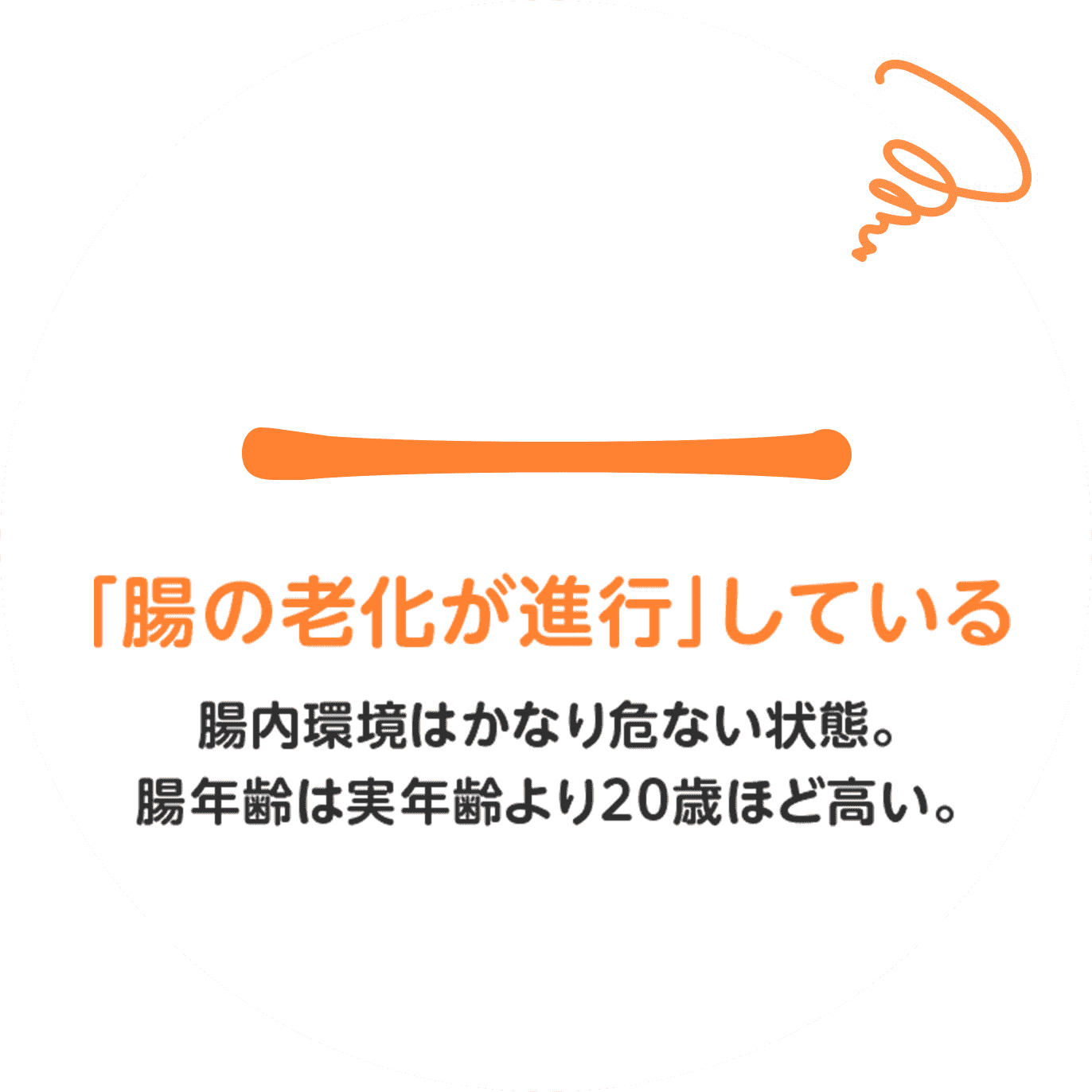 10~14個 腸内環境は危ない状態。腸年齢は実年齢より20歳ほど高い。